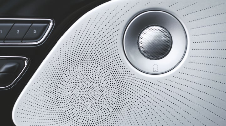A stylish speaker cover of a 2024 Lincoln Aviator® SUV is shown | Seekins Lincoln in Fairbanks AK