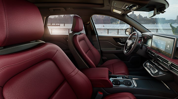 The available Perfect Position front seats in the 2024 Lincoln Corsair® SUV are shown. | Seekins Lincoln in Fairbanks AK