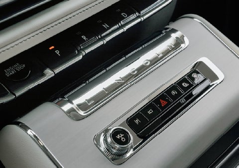 The piano key gear selector of a 2027 Lincoln Aviator® Back Label™ SUV. | Seekins Lincoln in Fairbanks AK